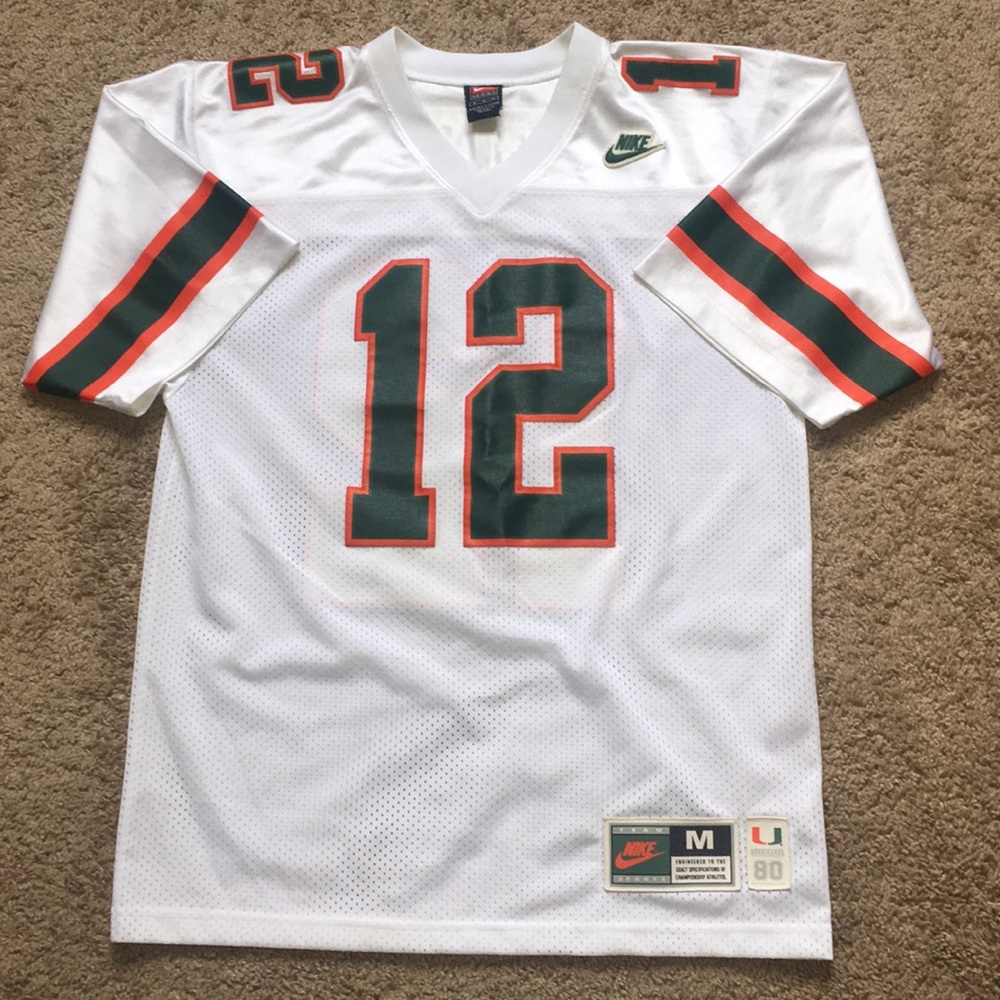 “Jim Kelly” Miami Hurricanes Jersey
